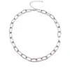 2022 new Punk Choker Necklace Collar Statement Hip Hop Big Chunky Aluminum Gold Thick Chain Necklace Women chocker