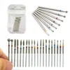 7st / set Diamant Nail Drill Bit Rotery Electric Milling Cutters för Pedicure Manicure Files Cuticle Burr Nail Tools Tillbehör