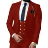 Custom-made One Button Groomsmen Peak Lapel Groom Tuxedos Men Suits Wedding/Prom/Dinner Man Blazer(Jacket+Pants+Tie+Vest) W901