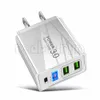 Schnellladung Eu US Uk Typ-C-Ladegerät PD QC3.0 4 Ports Wandladegeräte 36W für iPhone 15 11 12 13 14 Samsung S20 S21 HTC S1