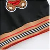 Moda Neonati maschi Ragazze Cartoon Bear Felpe con cappuccio in cotone per bambini a maniche lunghe scozzese Felpa con cappuccio Autunno Inverno Abbigliamento per bambini