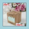 Gift Wrap Event Party Supplies Festive 50st Baby Birthday Sweet Candy Box Baptism Dopdekor 53CMX53CMX53CM2INX2IN1972828