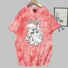 T-shirt maschile e femminile Rurouni Kenshin a maniche corte Tie Dye Anime Y0809