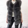 Gilet de fourrure véritable de haute qualité pour femmes, veste de manteau de mode 100% naturelle, cuir véritable 211220