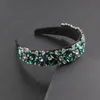 Inlagda färg Rhinestone Headband Dam Party Gorgeous Street Travel Hair Tillbehör