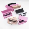 Pink / Black / Gold Цвета Ящики Ресницы Ящики Virh Clear Tray Пользовательские Частные Этикетки Упаковка Норка Ресницы Шкафы 10/30 / 50шт Пакет Стрип для ресниц Всего Поставщик