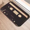 Carpets Music Tape Mat Cassette Tape Anti Slip Floor Carpet Vintage Entrance Door Mat Kitchen Bedroon Vacuuming Rugs Home Decoration Y0803