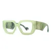 Lunettes de soleil Anti lumière bleue bloquant les femmes lunettes cadres vert optique clair lentille transparente mode cadre Prescription lunettes ordinateur