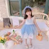 Cekcya Baby Mädchen Spanisch Lolita Prinzessin Kleider Kinder Spitze Türkei Vintage Ballkleid Infant Geburtstag Party Bule Kleid 210615