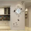 Mur créatif minimaliste européen salon muet moderne maison mode décorative horloge à quartz vente 210414