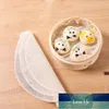 5pcs Rotondo Bamboo Steamer Paper Carte fumanti per uso domestico Cotton Steamer Panno Gabbia antiaderente Cassetto Steamer Pad Prezzo di fabbrica design esperto Qualità Ultimo stile