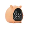 The latest desk clock, mini elf alarm clock, USB charging for children and students, LED digital cartoon bedside mute, support customization