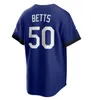 مخصص جديد S-4XL 50 Mookie Betts Jersey 17 Shohei Ohtani 18 Yoshinobu Yamamoto Freddie Freeman Baseball Dodgers Clayton Kershaw James Outman Urias الرجال شباب