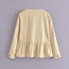 Giacche da donna FAD Cardigan Donne Open Giacca Open Tims Cleasle lunghe Casual Vintage Tops
