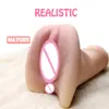 Mrl Sex Toys for Men Silicone Pussy Real Vagina Anal Male Masturbator Realistic Artificial Vagina for Men Adult Erotic Sextoys Q0419