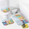 Bath Mats San Francisco 3pcs Bathroom Set Carpet Toilet Seat Cover Floor Mat Practical Decor Sf Painted L