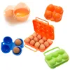 Outdoor Camping Servies Draagbare Plastic Egg Gadgets Houder Picknick BBQ Eggs Opbergdoos Container Reizen Keuken Gebruiksvoorwerpen Camp Gear 513 Z2