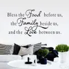 Moderne karakters "Food Family Love" Muurstickers Sticker Home Decor Decals Art DIY Nieuwe PVC Grote 57 * 117cm 210420