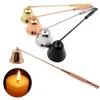 10 SZTUK Ze Stali Nierdzewnej Świeca Płomień Snuffer Wick Trymer Tool Bell Shape Candles Narzędzia 20 * 3,8 cm Multi Color Wyłóż ogień