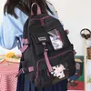 Mode Nylon Rugzak Schooltassen School Voor Meisje Tieners Casual Kinderen Reistassen Rugzak Leuke Melkkoe 210929