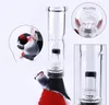 Silicone Mix color Bongs shisha hookah Percolators glass water mini pipes percolator tube sets With Bowl