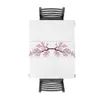 Cerejeira cor-de-rosa Flor Flor Table Runner Home Cozinha Decorativa Para Bolo De Partido De Casamento Pano Floral 210628