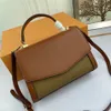 Originele hoge kwaliteit mode ontwerper luxe bakken portemonnee lente straat tote fold womens messenger bag lederen handtas portemonnees Crossbody shopping carrier