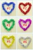 Christmas color strips wedding garland wreaths holiday decoration Marriage roomroom ribbons kindergarten dance venue layout