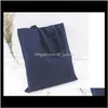 Storage Housekeeping Organization Home & Garden Drop Delivery 2021 Colorful Blank Pattern Canvas Shopping Bags Eco Reusable Foldable Shoulder