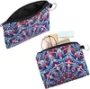 Mandala Petit Coin Boho Change Purse Pouch Mini Wallet Storage Bag avec Zipper Exquis Present pour Femmes Filles