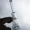 Bincher de vidro de 13 polegadas de altura de vidro de vidro Recyler Bong Dab Rig 4 UFO Perc Percolator Tubos de água Bongs Bow