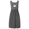 Maternity Dresses Plus Size Women's Pregnancy Sleeveless Solid Color Casual Dress Wear Vacation Beach
