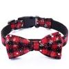 Dogs accessories Christmas Dog Collar snowflake bow pet collars9452057