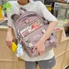 Mode tecknad ryggsäck kawaii ragdoll kvinnor ryggsäck kanfas axelväska vattentät skolväska för tonåring college studentbag y0804