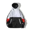 Hip Hop Herbst Jacken Männer Windjacke Patchwork Frühling Lose Beiläufige Jacke Männliche Mäntel Zipper Trainingsanzug Streetwear 4XL 211217