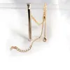 Link Chain Fashion Multi-Layer Crystal Finger Bracelet For Women Rhinestone Gold Color Schakelbanden Bnelbanden cadeau partij sieraden groothandel Trum