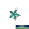 Zhukou Gold / Silver Cold Chz Crystal Star Parrings Charms Small Pendant Jewelry Makingアクセサリー用品卸売vd837工場価格専門家設計品質