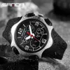 SANDA Üst Marka Spor erkek Saatler Lüks Askeri Kuvars İzle Çift Ekran Su Geçirmez Saatı Relogio Masculino 779 G1022