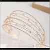 Clips barili per la consegna goccia gioiello 2021 Frano per i capelli da sposa Accessori per capelli in oro Color Crystal Craspelli Tiara e corone Donne GI