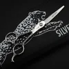 JAGUAR GM45 professional barber hair scissors 6 0 9CR 62HRC Hardness cutting thinning silver shears with case251T