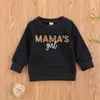 0-3Y Infant Toddler Bébé Enfant Filles Hoodies MAMA'S Fille Lettre Sweats Automne Printemps Vêtements 210515