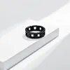 U7 Hip Hop Ring Geschenke für Männer 316L Edelstahlband Gold/Schwarz/Silber Farbe Neuer kubanischer Kettenring Herrenschmuck R1014