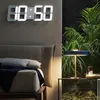 Nordic Digital Budziki Zegary Ścienne Wiszące Watch Watch Snooze Tabela Zegary Kalendarz Termometr Elektroniczny Zegar Cyfrowy Zegar Z Pudełkiem