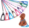1.0*120cm Dog Harness Leashes Nylon Printed Adjustable Pet Collars Puppy Cat Animals Accessories Pets Necklace Rope Tie Collar SN2584
