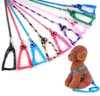 1.0 * 120 cm Chien Harnais Laisses Nylon Imprimé Réglable Pet Colliers Chiot Chat Animaux Accessoires Animaux Collier Corde Cravate Collier SN2584