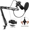 Microfone Stand, Scissor de boom de suspensão ajustável no Mic Arm Desk para Blue Yeti Snowball Outros microfones para streaming profissional, narração, gravação, jogos
