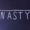 StoneFans DIY Sexy Letter Waist for Women Charm Rhinestone Crystal Body Chain Belly Harness Bikini Jewelry Party Gift