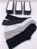 21SS Luxur Socks för Mens och Womens Sport Long Sock 100% Bomull Partihandel Par 5 st med Box Eruhrftujfrt