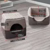 Letto pieghevole per gatti Soft Cooling Summer Dog s Warm Pet rimovibile per piccola grotta House Sacco a pelo Mat Pad Tent 211111