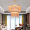 Chandeliers Simple Chandelier Interior Lighting Modern Tassel Round Home Living Room Bedroom Dining Gloss Nordic